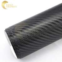 1.52*30m 4D Carbon Fiber Vinyl Car Sticker Carbon Fiber Fabric Price Sticker