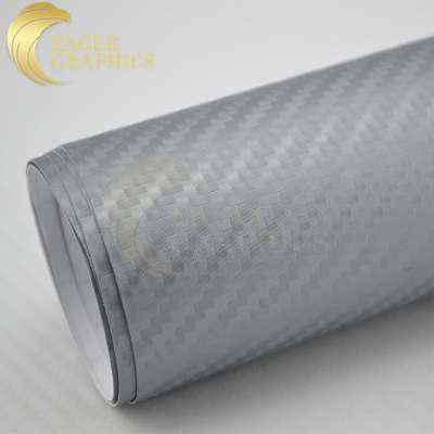 2019 Self Adhesive Heat Resistant 3D Carbon Fiber Dark Blue Car Sticker Foil For Car Body