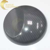 Super Glossy Black Car Wrap 1.52x30m 5D Carbon Fiber Film Covering Decoration Film