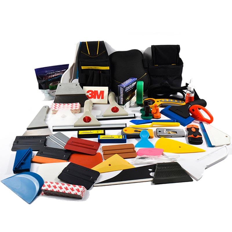 Carwrap Scraper Craft Vinyl Application Tool Set Felt Squeegee Vinyl Weeding Film Squeegee Vinyl Window Tint Car Tools Kit